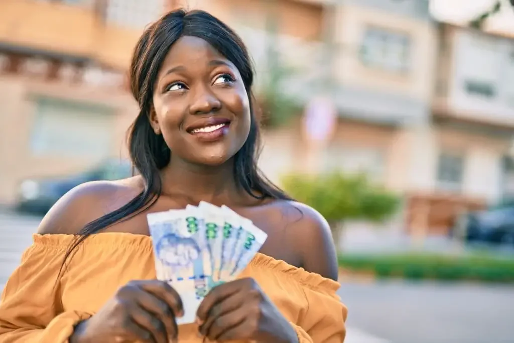 Happy South African family celebrating financial freedom